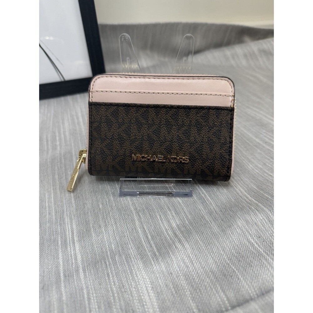 Michael Kors Jet Set Travel Zip Around Card Case Wallet New With Tags